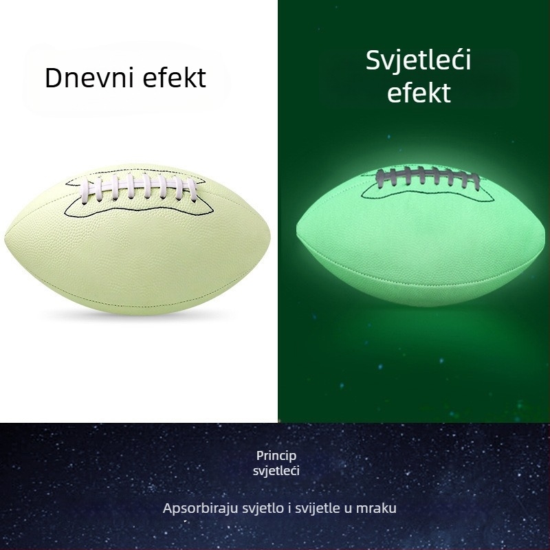 Rugby lopta — PU/PVC materijal, šivanje strojem, svjetleća reflektirajuća površina, prilagođeni logotip
