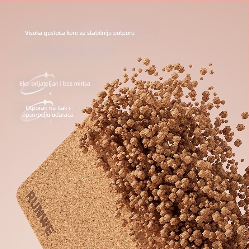 Blok za jogu – Cork, visoke gustoće, za plesnu praksu, bez prilagodbe