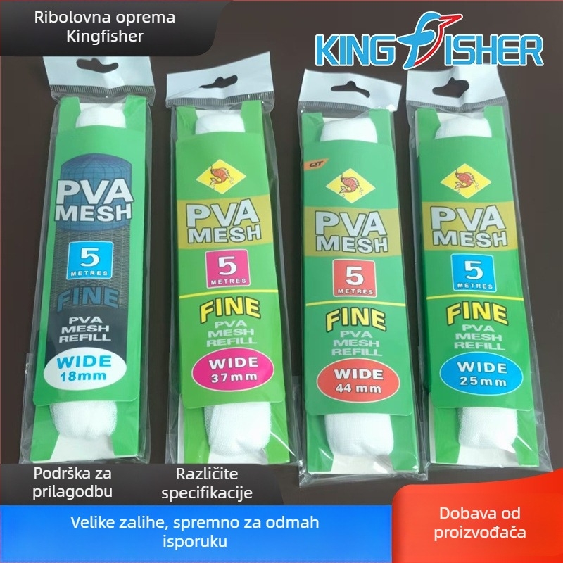 PVA vodotopiva mreža za europsku šaranu, brzo potonuće, torba za mamac za daljinsko bacanje, Kingfisher