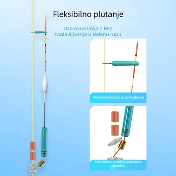Set linije za ledeni ribolov – najlon konac, duljina 25 m, pogodno za različita mjesta ledenog ribolova