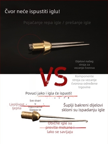 Ručno izrađeni set čvorova od crvenog drveta, nehrđajući dvostruki igle, mjerač razmaka između linije i udice te alat za vezivanje udice.