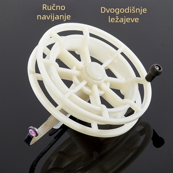 Bagua kotač s ručnim diskom, plastična konstrukcija, dvostruki ležajevi, pribor za ribolovnu mašinu