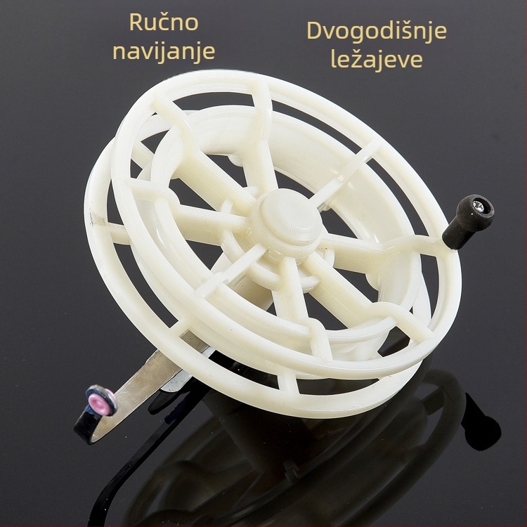 Bagua kotač s ručnim diskom, plastična konstrukcija, dvostruki ležajevi, pribor za ribolovnu mašinu