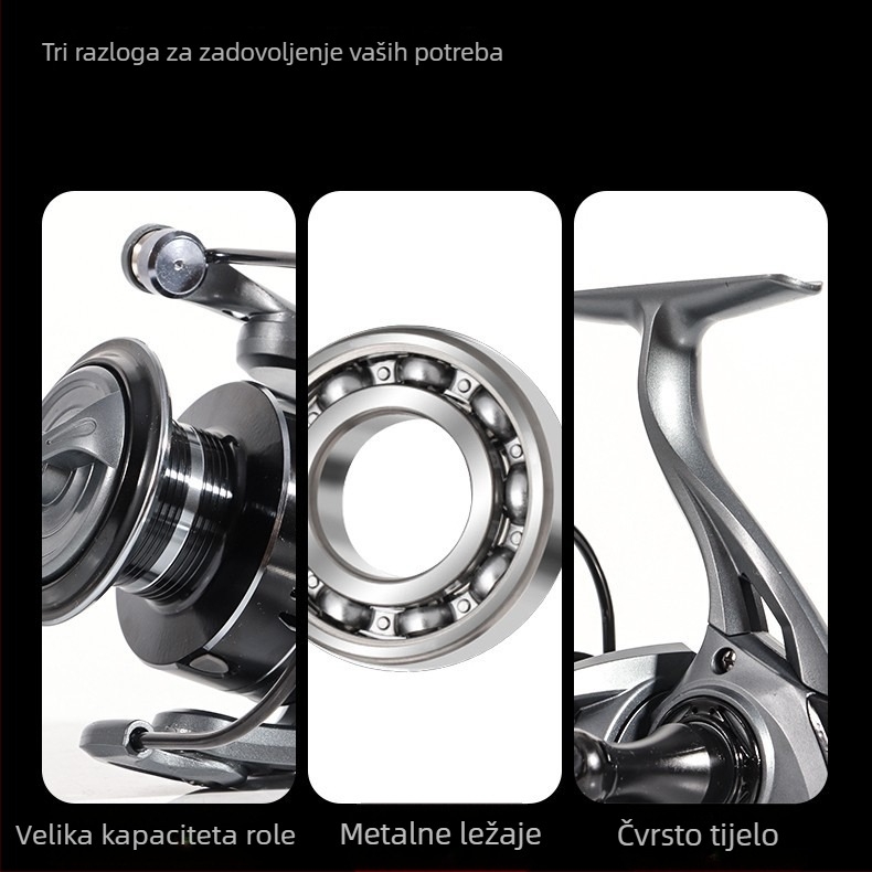 Jianing spining kolut za ribolov, metalno-najlonska plastična konstrukcija, kategorija: kolut za ribolov