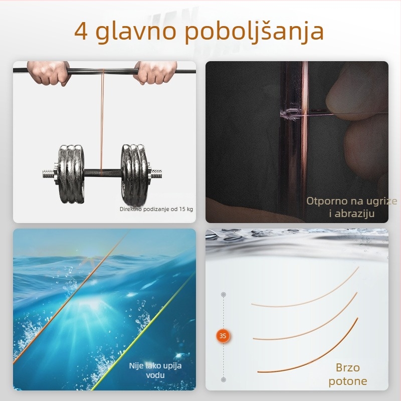 Handing nylon glavna linija za ribolov, 150 m, visoka čvrstoća, porijeklo Weihai