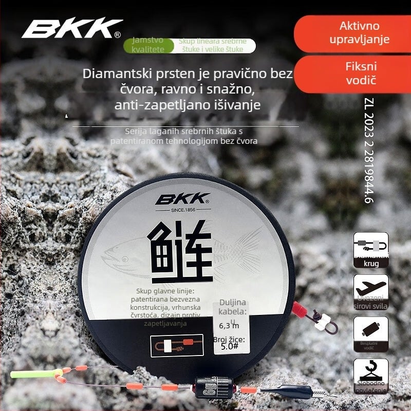 Potvrđeni glavni set linije za karp lov – za velike ribe; anti odljuštenje (Materijal: Najlon; Duljina: obratite se službi; Mjesto lova: rijeke, jezera, rezervoari)