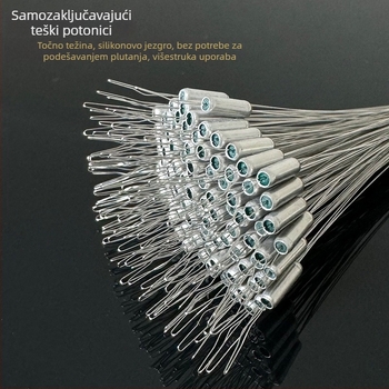 Nerđajući čelični distancijeri, cilindrični, ojačani, 100 kom., za set za pozicioniranje linije