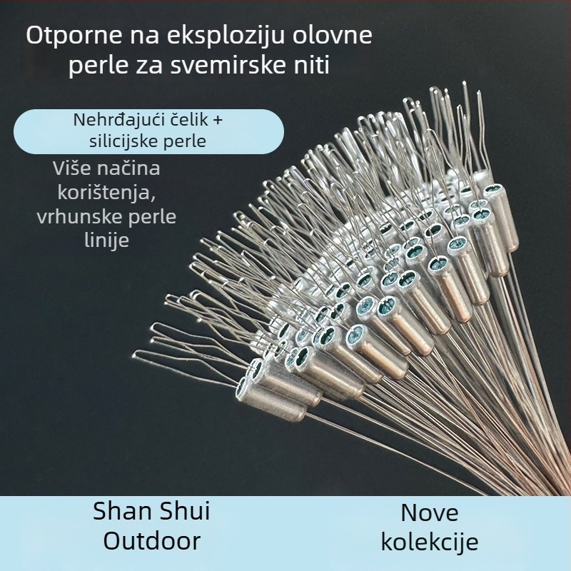 Nerđajući čelični distancijeri, cilindrični, ojačani, 100 kom., za set za pozicioniranje linije