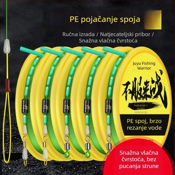 Giant Fin King ojačani glavni set ribolovne linije, ručno vezana najlon linija, visoka izdržljivost