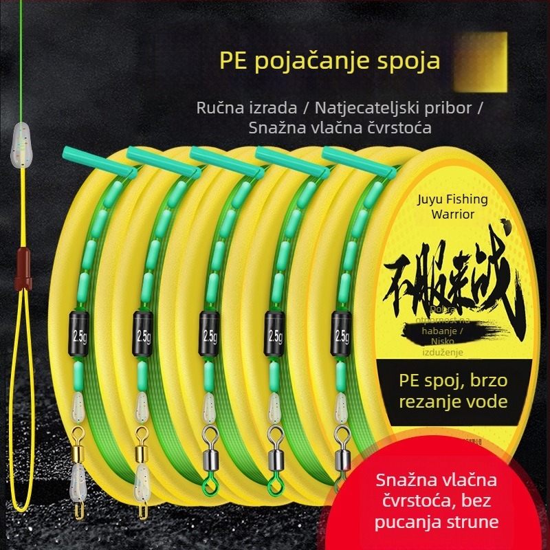 Giant Fin King ojačani glavni set ribolovne linije, ručno vezana najlon linija, visoka izdržljivost