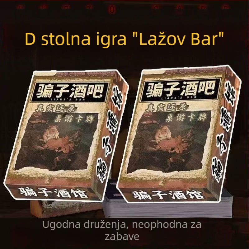Liar Bar: Kotač ruske rulete – Rekviziti za društvenu igru s kartama
