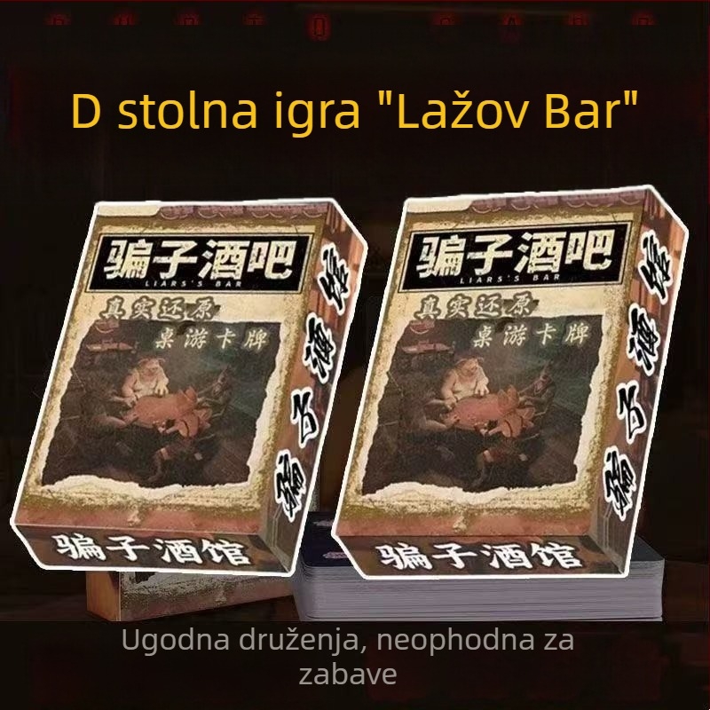 Liar Bar: Kotač ruske rulete – Rekviziti za društvenu igru s kartama