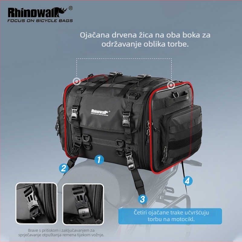 Rhino MT4060 40L stražnja torba za bicikl s unutarnjom podstavom, Cortex materijal