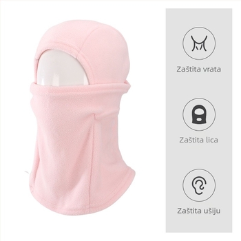 Maska za biciklizam s flecom, otporna na vjetar i termička zaštita lica i vrata, integrirani topli dizajn