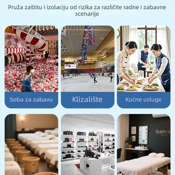 Jednokratne zaštitne navlake za stopala od netkanog materijala za pedikuru i masažu, prozračne, dugačke za unutarnju upotrebu, biološki razgradivo, uzorak 69850