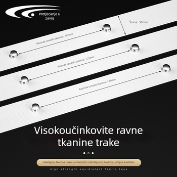 Tiha tračnica za zavjese od aluminijske legure, S-oblik vala vode, model S290, tip 1001, moderan minimalistički stil