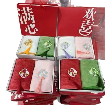 Tianchuang Vezane ručnike s resicama, dvodijelni set, koralni fleece, 32‑vlaknova nit, šivanje rubova, 50–80 g, ručnik/lice ručnik