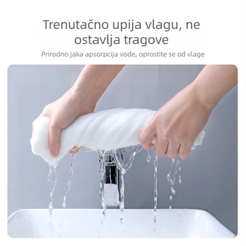 Jednokratni ručnik za kupaonicu za hotele i putovanja, individualno pakiran, deblji i veći.