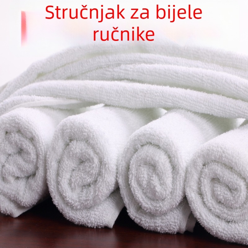 Jednokratni ručnik za lice od 100% pamuka, 21s pređa, obična tkanina, 50–80 g, mogućnost prilagođene obrade, bez vlakana