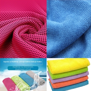Dvostrano velur microfiber ručnik – ultra-fine vlakno, brzo sušenje, snažna apsorpcija; tkano s elastičnom pređom; 50–320D, 140–380 g/m², upijanje 5–10 s