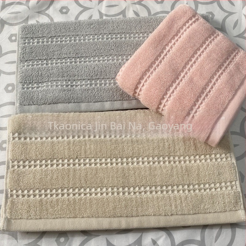 32-slojni pamučni waflovani ručnik za lice, 100-120 g, jacquard tkanina, debeo i upijajući