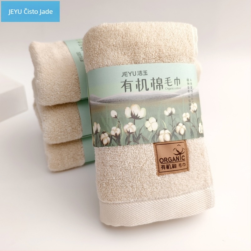 Pamukasti ručnik za lice Clean Jade J3025F, 100–120 g, jednostavno tkanje, druge pređe