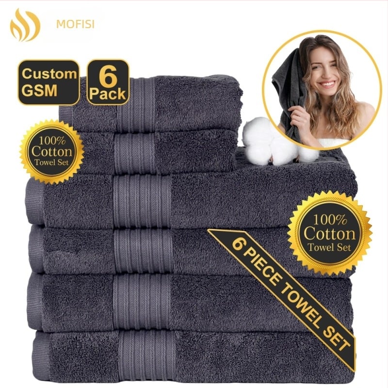 Set ručnika za kupanje i lice od pamuka | 16 kom | 200 g/m² | Personalizacija loga | Mengfeisi