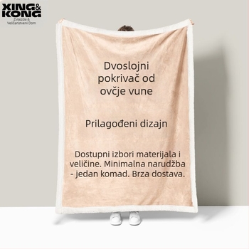 Kašmirsko-vunena deka - poliester vlakno, 300–499 g, jesen i zima, po narudžbi
