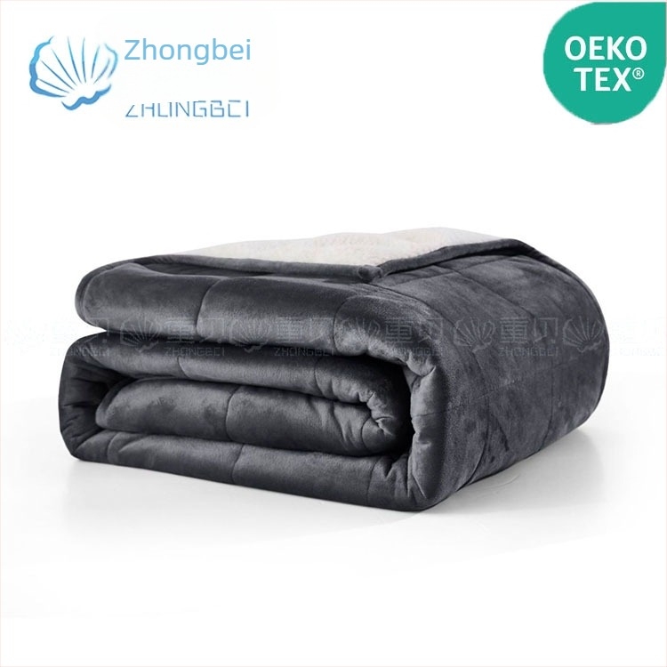 Težinska deka s quilt dizajnom, prilagodljiva težina 2.3–11.3 kg, materijali: pamuk, bambus vlakno, kašmir, pogodna za proljeće i jesen