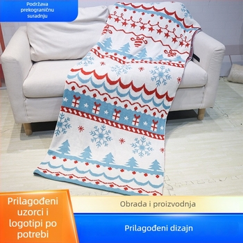 Deka za kauč, debeli pleteni, šal-stilu, prilagodljiva, 300–499 g, za sve sezone