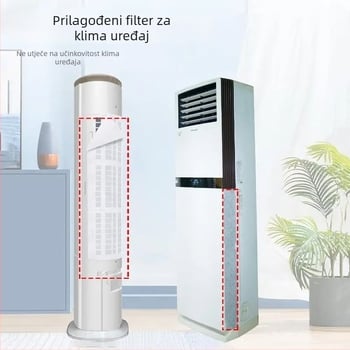 Vertikalna zaštitna filter-membrana protiv prašine za klima uređaj, netkane tkanine, paket od 3 komada, poklopac dovoda zraka, moderni minimalistički stil
