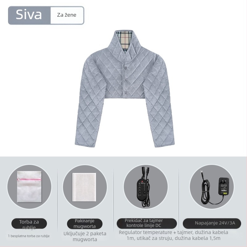 Xiangfutang električno grijana ramena odjeća, 24V, 48W, kontrola temperature 45–65°C, infracrveno grijanje ugljičnih vlakana
