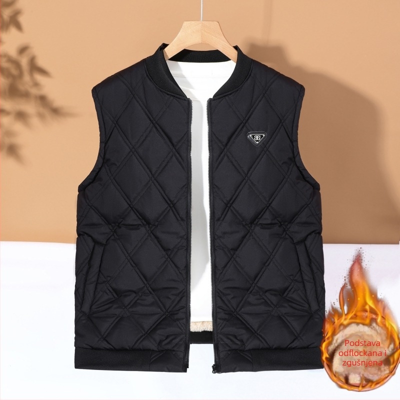 Pamukasta veste jakna, kardigan stil, stojeći ovratnik, zatvarač