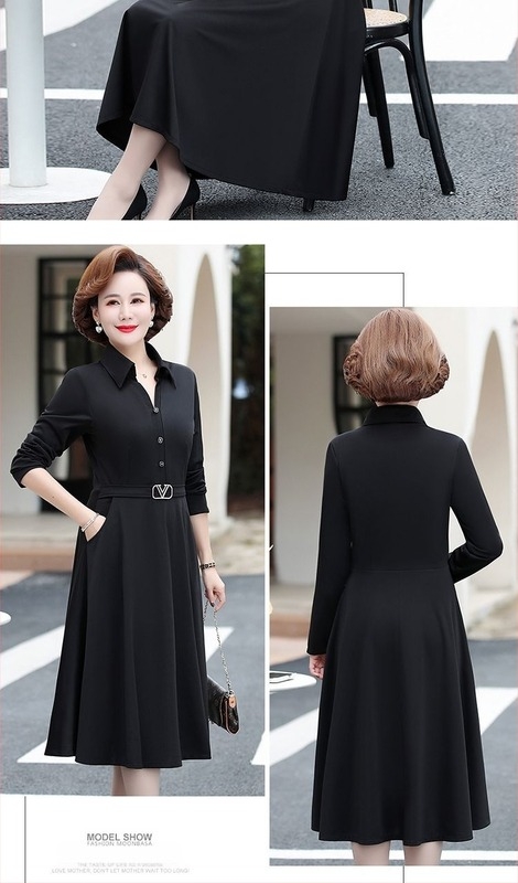 Haljina srednje duljine od poliestera, elegantan uredski stil, 70-80% poliester, jesen 2025