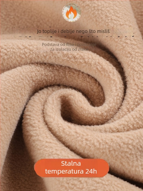 Ženski termalni donji sloj s dugim rukavima, okrugli vrat, cvjetni uzorak, poliester vlakno (>95%)