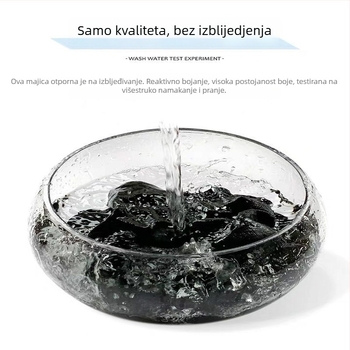 Muška kratkih rukava majica Milk Silk/Poliester, opuštena kroj, okrugli vrat, fleece podstava, reklamni otisak, ljeto