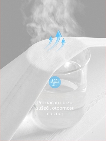 Muška lanena majica s slobodnim krojem, okrugli izrez, kratke rukave, ljeto