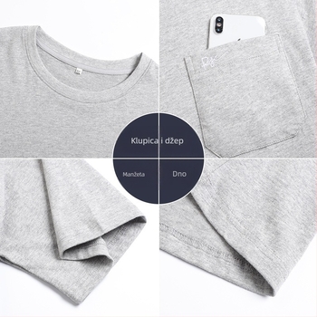 Muško T-shirt kratkih rukava – 100% pamuk, okrugli izrez, opušten kroj, jednobojna boja