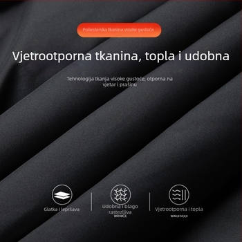 Muška jakna s debelim pamukovim punjenjem za srednju i stariju dobnu skupinu, zima 2025, stojeći ovratnik, jednobojna, svakodnevno toplo nošenje