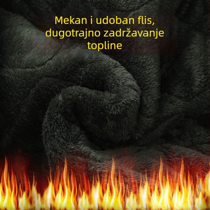 Muška kamuflažna zimska radna jakna, topla i debela, s stojećim ovratnikom i zatvaračem