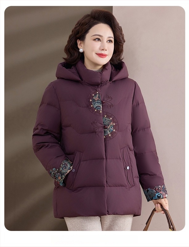 Jakna od pamuka sa stojećim ovratnikom, punjenje od pamuka, vanjska tkanina poliester, debeli zimski kaput, dugi rukavi