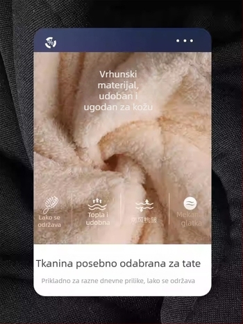 Debela, casual kapuljačasta pamučna jakna za muškarce, širokog kroja, zimska jakna sa stojećim ovratnikom