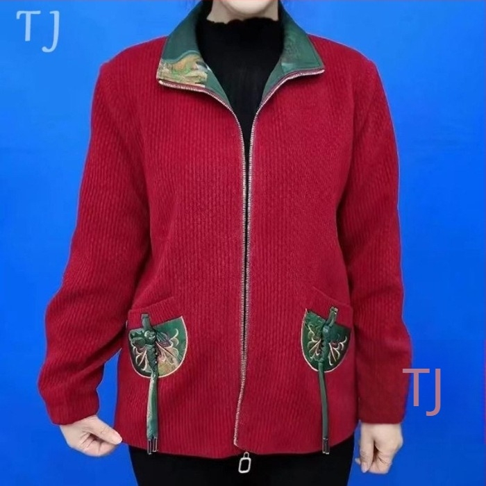 Kaput u zapadnom stilu, ovratnik tip sakoi, zatvaranje na zip, standardni kroj, dugi rukavi