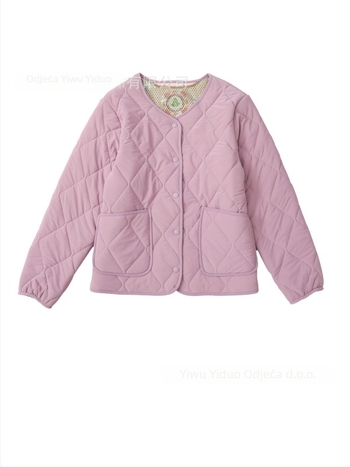 Ženski kaput s punilom od ovčje vune i poliesterom, dugi rukavi, V-izrez, jednostruko kopčanje, otporan na vlagu i vjetar