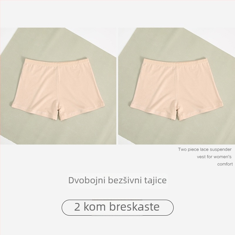Ženske sigurnosne šorceve od pamuka, srednji pojas, anti-izlaganje, ljetne šorceve
