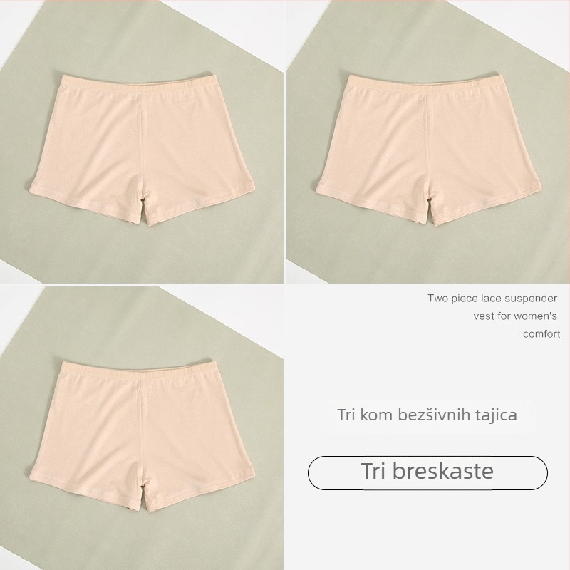 Ženske sigurnosne šorceve od pamuka, srednji pojas, anti-izlaganje, ljetne šorceve