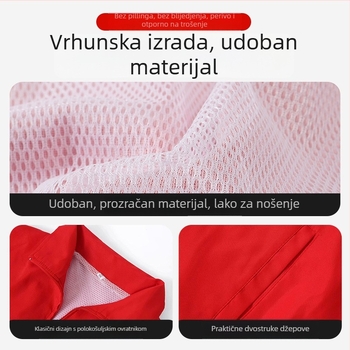 Vesta s dijamantnim uzorkom, zatvarač, opušten kroj, 100% poliester