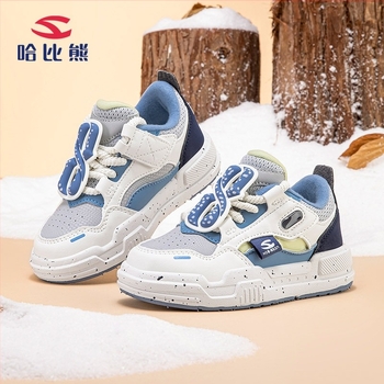 Dječje zimske tenisice s fleece podstavom, Velcro kopčanje, gornji dio od sintetičke kože, debeli potplat, unisex, za djecu 4–16 godina