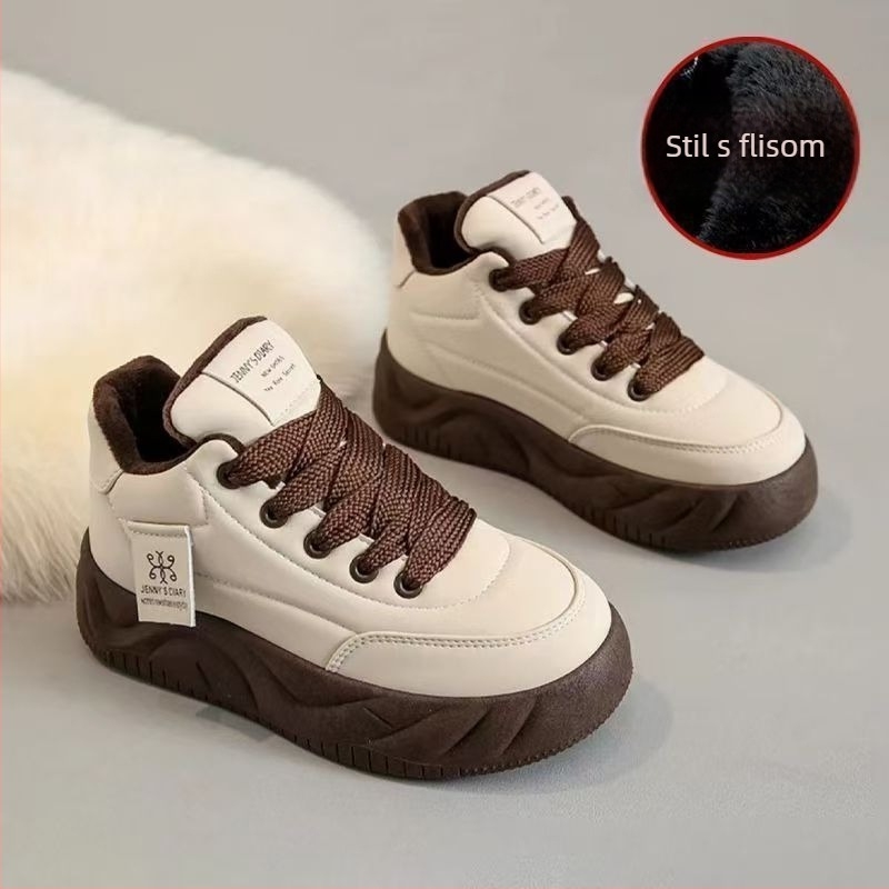 Tenisice za djevojčice s mekanim potplatom, PU gornji dio, protuklizni gumeni đon, debeli đon, prednje vezanje, za dob 4–16 godina