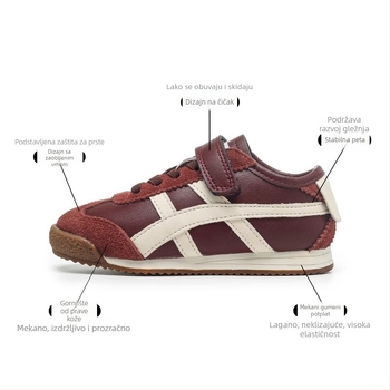 Step by Little Star Dječje tenisice od prave kože, unisex, s Velcro zatvaračem, protuklizna podloga, topla obuća